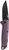 SOG Adventurer LB 3" CRYO 5CR15MOV Steel Lock-Back Mechanism Purple/Black