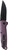 SOG Adventurer LB 3" CRYO 5CR15MOV Steel Lock-Back Mechanism Purple/Black