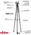 BOG DeathGrip Bantam Compact Tripod Gunmetal Gray Aluminum Twist Leg Locks