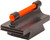 TRUGLO Replacement 3/8-Inch Dovetail Front Fiber Optic Ramp Sight Red .500