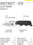 SOG Instinct Small Fixed Blade Knife 2.3" Full Tang w/ Knife Sheath & Clip