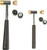 Wheeler Two Hammer Set Interchangeable Heads Metal, Brass, Nylon, & Rubber