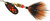 Mepps Black Fury Distressed Treble Fishing Lure Red Orange 1/6Oz BF2T FL