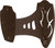 Skull Hooker Small/Medium Game Shoulder Mounts W/ 8" Swing Arm Brown