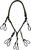 Drake Waterfowl Caller Lanyard Polypropylene Braided Cord Black/Olive OSFM