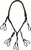 Drake Waterfowl Caller Lanyard Polypropylene Braided Cord Black/Olive OSFM