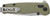 SOG Terminus XR G10 EDC Ambidextrous Folding Knife - Olive Drab Green USED