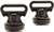 YakAttack Track Mount Vertical Tie Downs, Black - AAP-1025