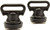YakAttack Track Mount Vertical Tie Downs, Black - AAP-1025