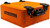YakAttack ShortStak Solo Storage Crate W/ Lid 13"x13" Low-Profile Orange