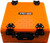 YakAttack ShortStak Solo Storage Crate W/ Lid 13"x13" Low-Profile Orange