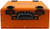 YakAttack ShortStak Solo Storage Crate W/ Lid 13"x13" Low-Profile Orange