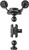 YakAttack RotoGrip Phone Holder W/ 1" Screwball Track Mount CMS-1008