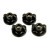 YakAttack LoPro WingKnob 1/4"-20 Brass Threaded Insert Snag-Free Knobs 4PK