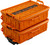 YakAttack TracPak Combo Kit 2 Stackable Boxes w/ Quick Release Base Orange