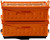 YakAttack TracPak Combo Kit 2 Stackable Boxes w/ Quick Release Base Orange