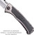 SOG Sideswipe Knife W/ 3.4" & Reversible Pocket Clip Point Blade Grey USED