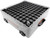 YakAttack ShortStak Solo Storage Box Low-Profile Crate W/ Lid 16"x16" Grey
