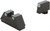 Ameriglo Glock XL Tall Green Tritium 3 Dot Sight Set White Outlines