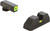 Ameriglo Glock Cap Night Sight Set Square Outline Front Non Tritium Rear