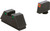 Ameriglo Glock XL Tall Green Tritium Orange Outline Front Blk Outline Rear