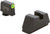 Ameriglo Glock XL Tall Green Tritium LumiGreen Outline/Flat Black