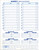 Glover's Scorebook Dugout Line-Up Charts 11 x 14.5 Full Roster 2 Teams