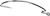 Gamakatsu Offset Shank Worm EWG Size 4/0 Black Pack Of 25 58414-25