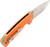 SOG Tellus FLK Full-Sized Frame Lock Folding Knife W/ Pocket Clip Blaze Org