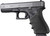 Hogue HandAll Beavertail Rubber Grip Sleeve for Glock 17-41 Gen 3 & 4 Blk