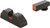 Ameriglo CAP Sight Set Glock Gen 1-5 Grn Tritium Orange Sq Front/Line REAR