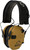 Walker's Razor Slim Electronic Ear Muffs Ultra Low Profile Battle Brown