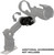 YakAttack LockNLoad 90 Degree Adapter Adjustable Mount for Rod Holders Blk