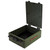 YakAttack ShortStak Solo Storage Box Low-Profile W/ Lid 13"x16" Ranger Grn