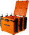 YakAttack BlackPak Pro 16"x16" Fishing Crate W/ 6 Rod Holders Orange USED