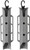 YakAttack TetherTube Rod Holder 2-Pack w/ Integrated Leash & Hardware Grey