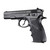 Hogue CZ-75/CZ-85/TZ-75/EAA/P9 etc. Rubber Wraparound W/ Finger Grooves Blk