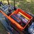 YakAttack BlackPak Pro 13"x16" Fishing Crate W/ 4 Rod Holders Orange USED