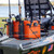 YakAttack BlackPak Pro 13"x16" Fishing Crate W/ 4 Rod Holders Orange USED
