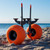 YakAttack TowNStow Scupper Kayak Cart w/ Sand Tires Adjust. 5.5"-14.5" Wide