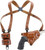 Galco Miami Classic II Shoulder Holster Smith & Wesson L FR 684 4" RH Tan