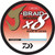 Daiwa J-Braid 8-Strand Woven Round Braid Line 15 Lb 300 Yards Island Blue