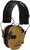 Walker Razor Slim Electronic Ear Muffs Ultra Low Profile Battle Brown USED
