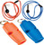 Fox 40 Micro Pealess Whistle 110 dB 2 Pack w/ Lanyards - Blue/Orange