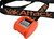 YakAttack Cam Straps 6'x 1"Rubber Buckle Cover 2 Pack Black/Orange