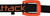 YakAttack Cam Straps 3' x 1"Rubber Buckle Cover 2 Pack Black/Orange