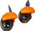 YakAttack Cam Straps 3' x 1"Rubber Buckle Cover 2 Pack Black/Orange