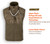 Drake Waterfowl Men MST Eqwader Vest Fleeced Lined - Bottomland 3XL
