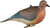 Banded GHG Mourning Dove Decoys 2Pk 1 Resting & 1 Perching Lifelike