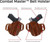 Galco Combat Master Belt Holster For Beretta 92F / FS Black Leather CM202B